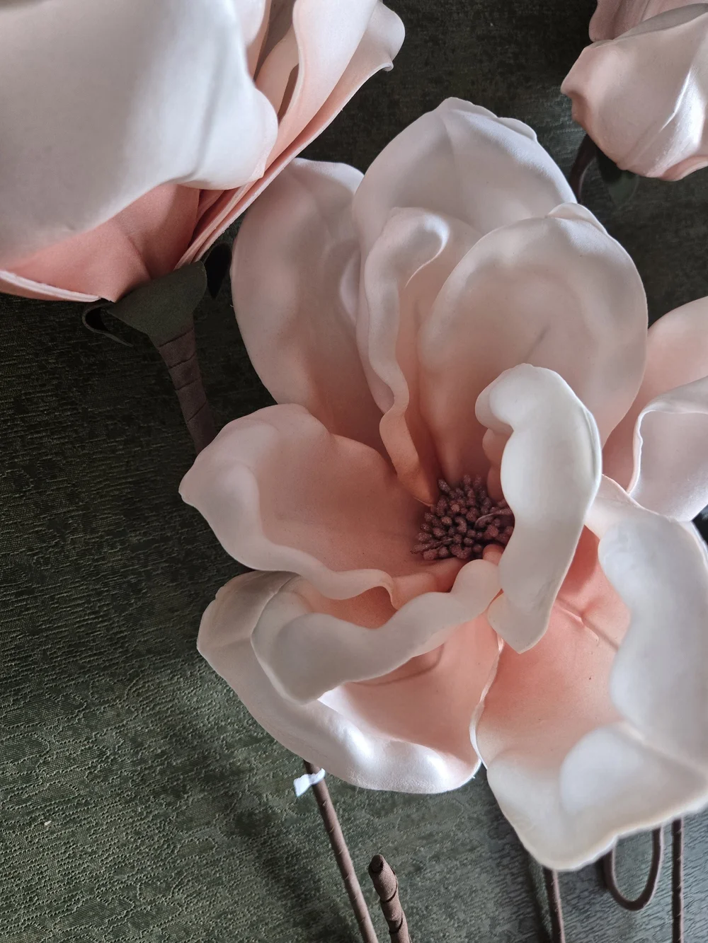 Soft Pink Magnolia Stem Set of 6